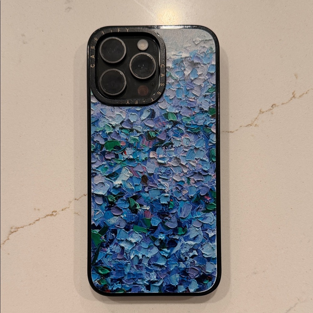 Blue Textured Phone Case